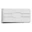 Rhodium-plated Kelly Waters Engraveable Oval Center Money Clip