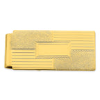Gold-plated Kelly Waters Coat of Arms Hinged Money Clip