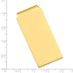 Gold-plated Kelly Waters Polished Hinged Money Clip
