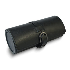 Charles Hubert Genuine Black Leather Wrist Watch Pouch