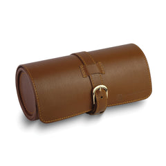 Charles Hubert Genuine Brown Leather Wrist Watch Pouch