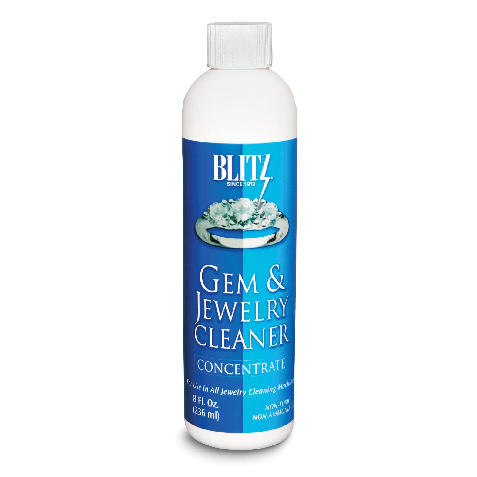 Blitz 8oz Gem and Jewelry Cleaner Concentrate Bottle Main image