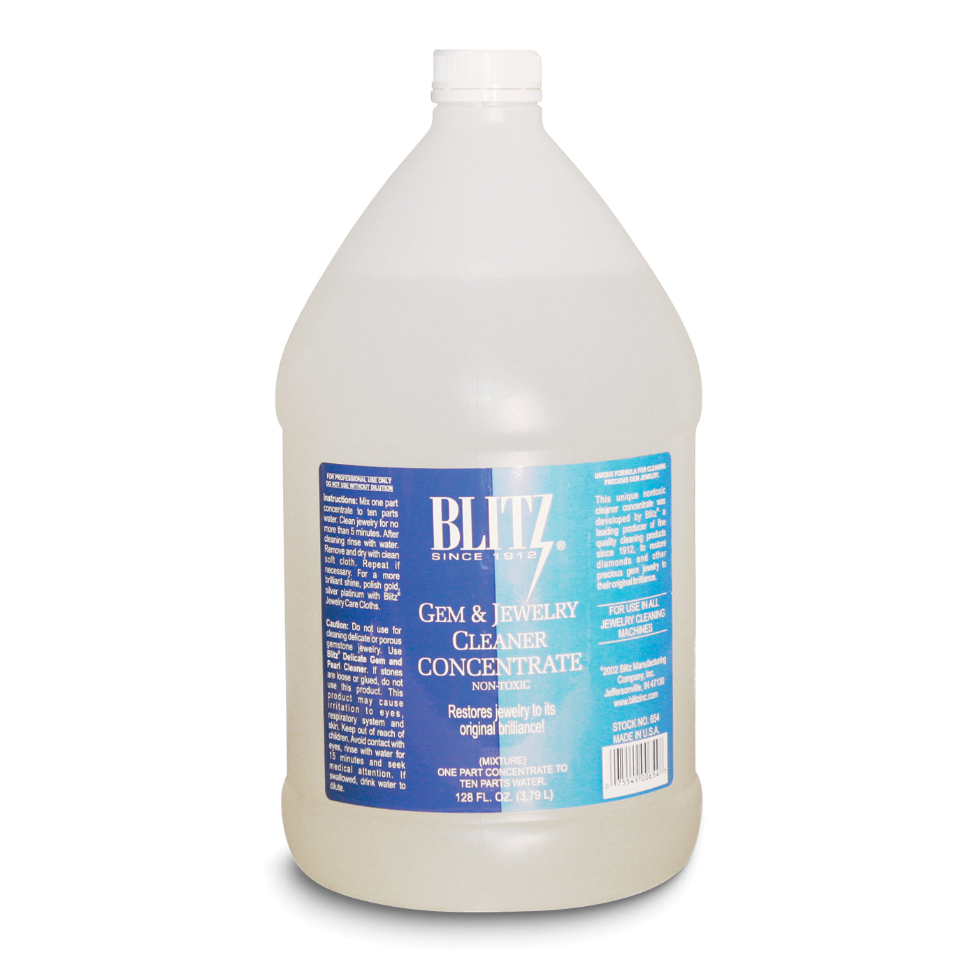 Blitz Gallon Gem and Jewelry Cleaner Concentrate
