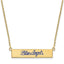 Blue Angels Small Bar Necklace in Gold-Plated Sterling Silver - Sophia Jewelers