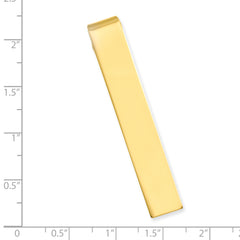 Kelly Waters Gold-plated Polished Engravable Tie Bar