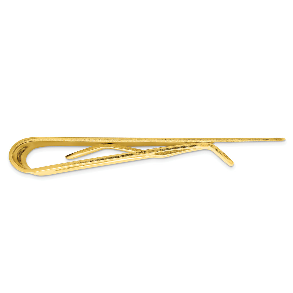 Gold-plated Kelly Waters Satin Rectangle Money Clip