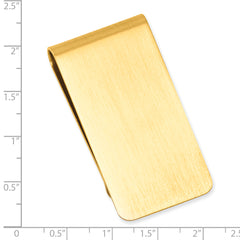 Gold-plated Kelly Waters Satin Rectangle Money Clip