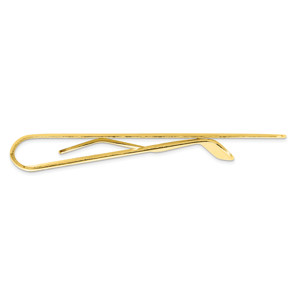 Gold-plated Kelly Waters with Engraveable Area Florentine Money Clip