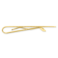 Gold-plated Kelly Waters with Engraveable Area Florentine Money Clip