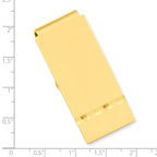Gold-plated Kelly Waters Florentine Satin Hinged Money Clip