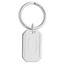 Rhodium-plated Kelly Waters with Engraveable Area Key Ring