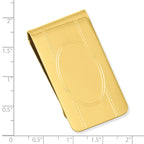 Gold-plated Kelly Waters with Engraveable Area Money Clip