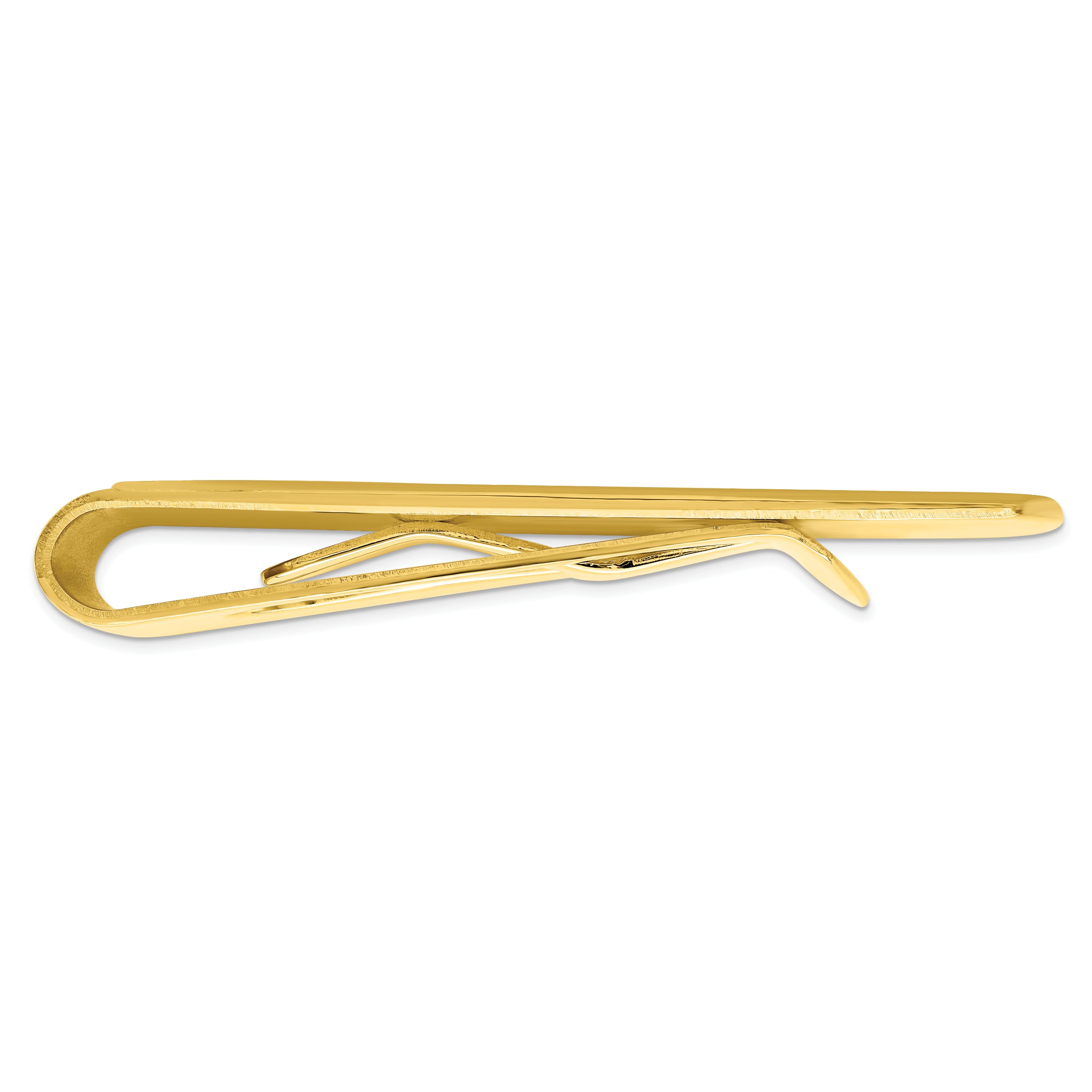 Gold-plated Kelly Waters Textured with Engraveable Area Money Clip