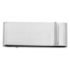 Rhodium-plated Kelly Waters Satin Double Fold Money Clip