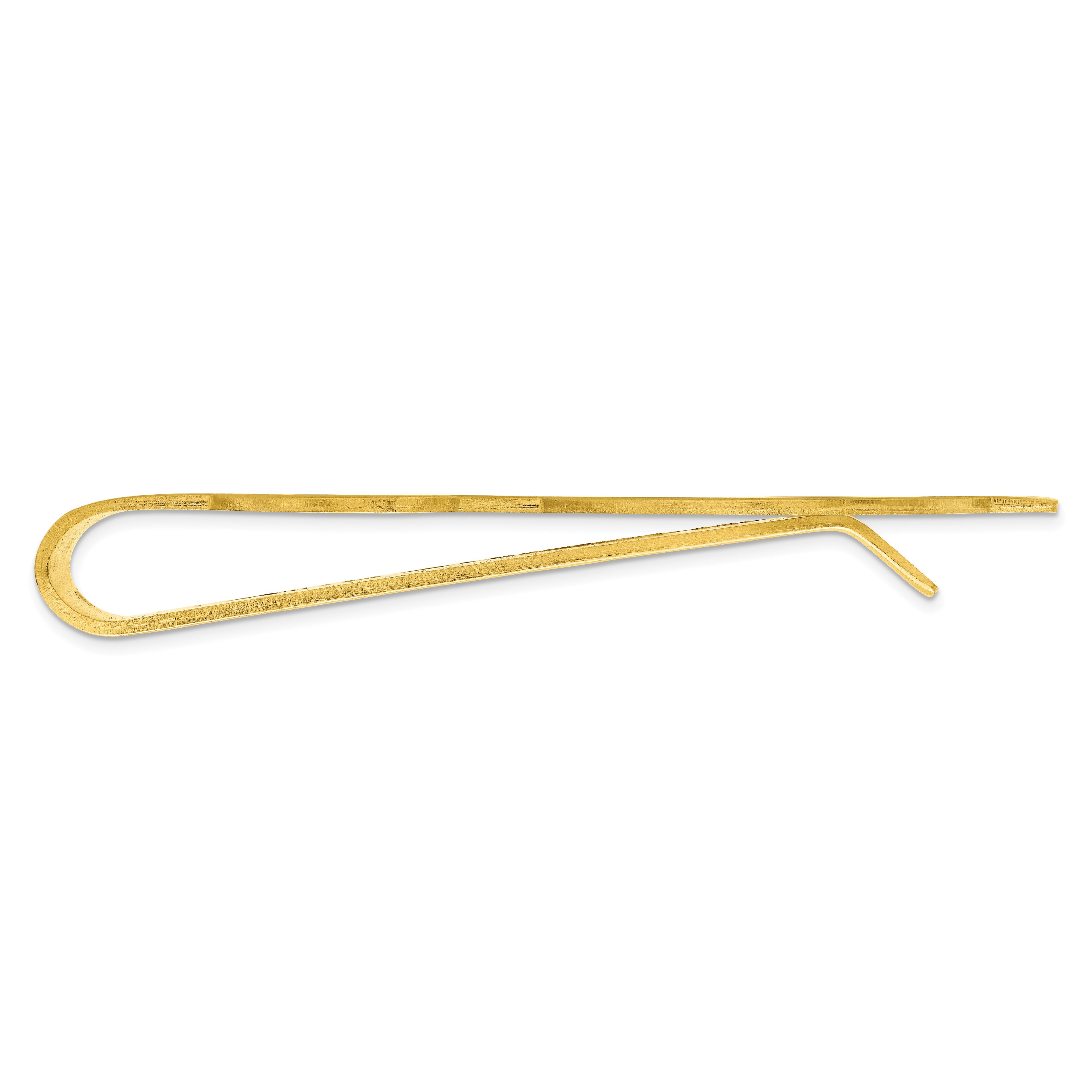 Gold-plated Kelly Waters Satin Finish Dollar Sign Money Clip