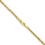 Semi-Solid Cashmere Rope Chain in 14K Yellow Gold, 2.4mm - Sophia Jewelers