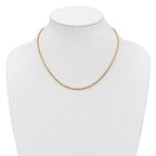 Semi-Solid Cashmere Rope Chain in 14K Yellow Gold, 2.4mm - Sophia Jewelers