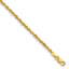 Semi-Solid Cashmere Rope Chain in 14K Yellow Gold, 2.4mm - Sophia Jewelers