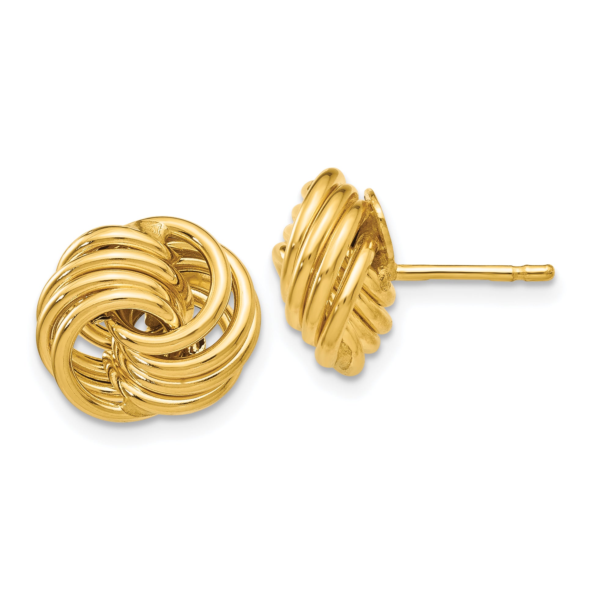 14k Polished Fancy Post Earrings Main image