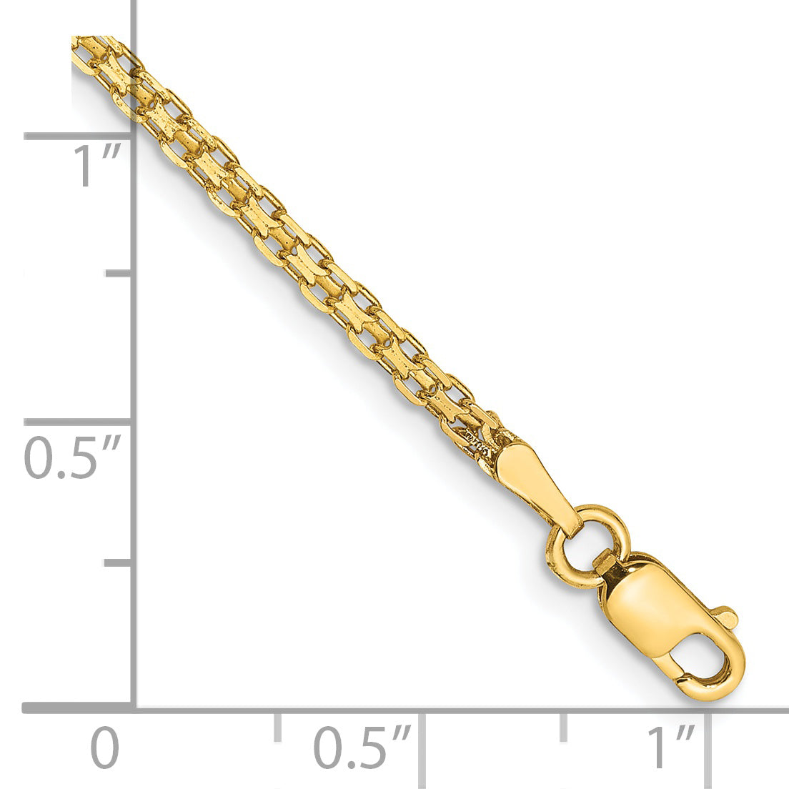 Bismark Chain Necklace in 14K Yellow Gold, 1.8mm Secondary image