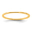 1.0mm 10K Yellow Gold Standard Half Round Wedding Band - Sophia Jewelers