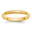 14K Yellow Gold Half-Round Wedding Band 3mm