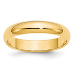 3.5mm 10K Yellow Gold Standard Half Round Wedding Band - Sophia Jewelers