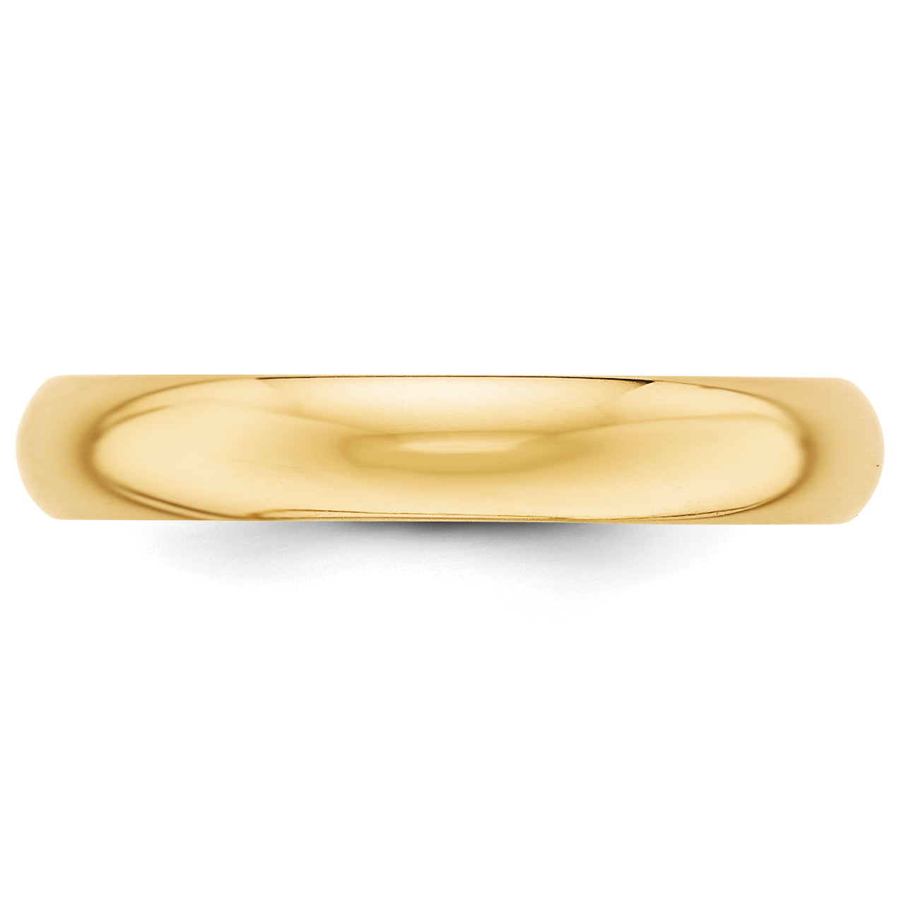 Half-Round Wedding Band in 14K Yellow Gold, 4mm Secondary image