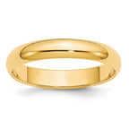 14k Yellow Gold 4mm Half-Round Wedding Band