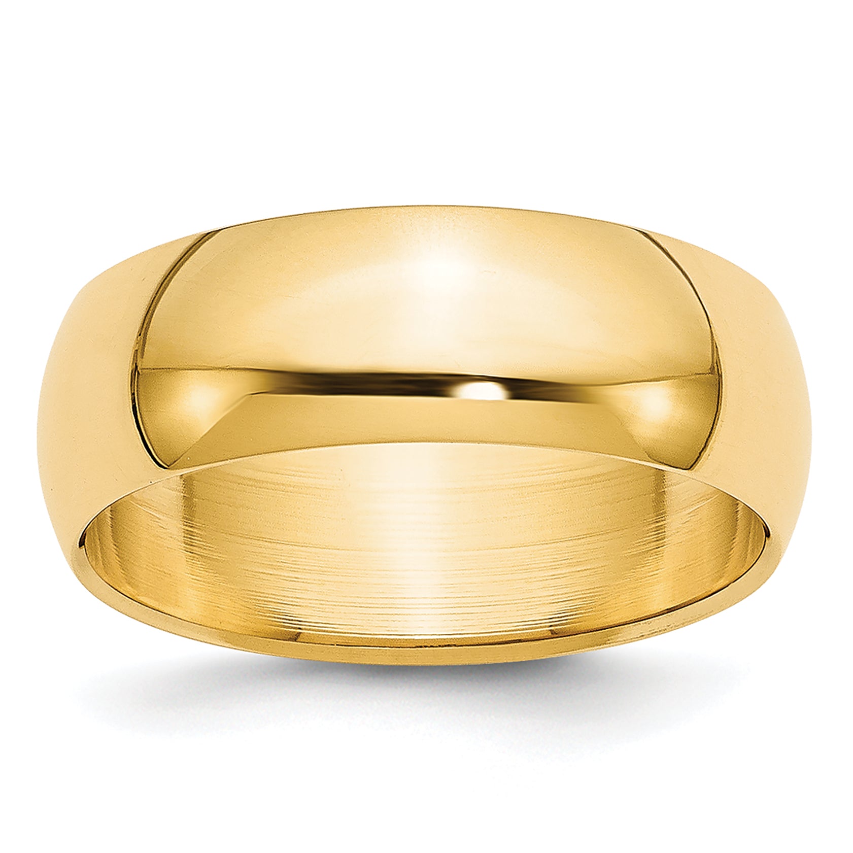 14k Yellow Gold 6mm Half-Round Wedding Band Main image