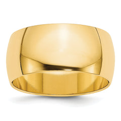 14KY 9mm Half Round Band Size 9.5
