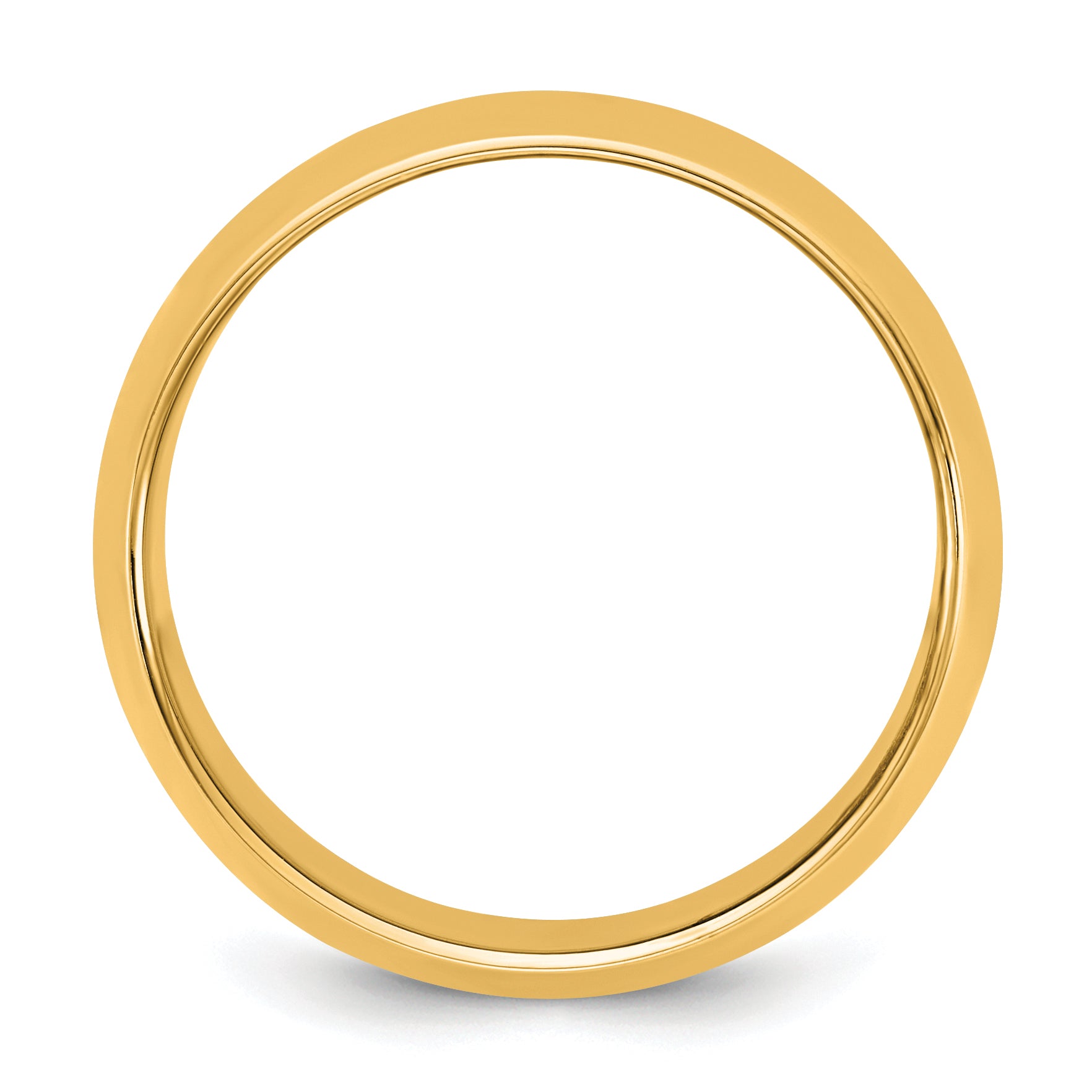 14KY 11mm Half Round Band