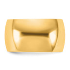 11.0mm 10K Yellow Gold Standard Half Round Wedding Band - Sophia Jewelers