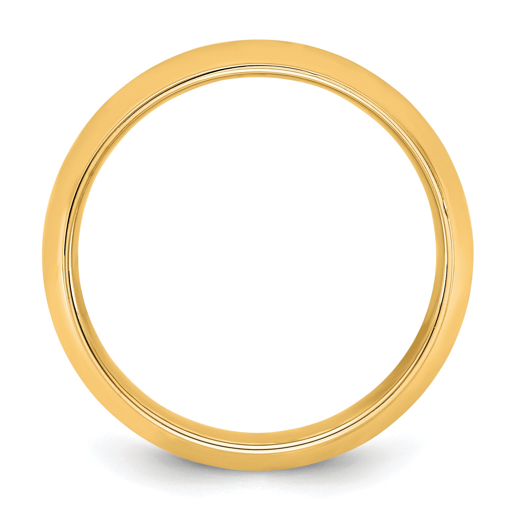 14KY 7mm Half Round with Edge Band Size 9.5