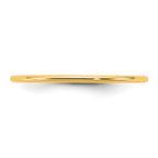 14KY 1mm LTW Half Round Band Size 9.5