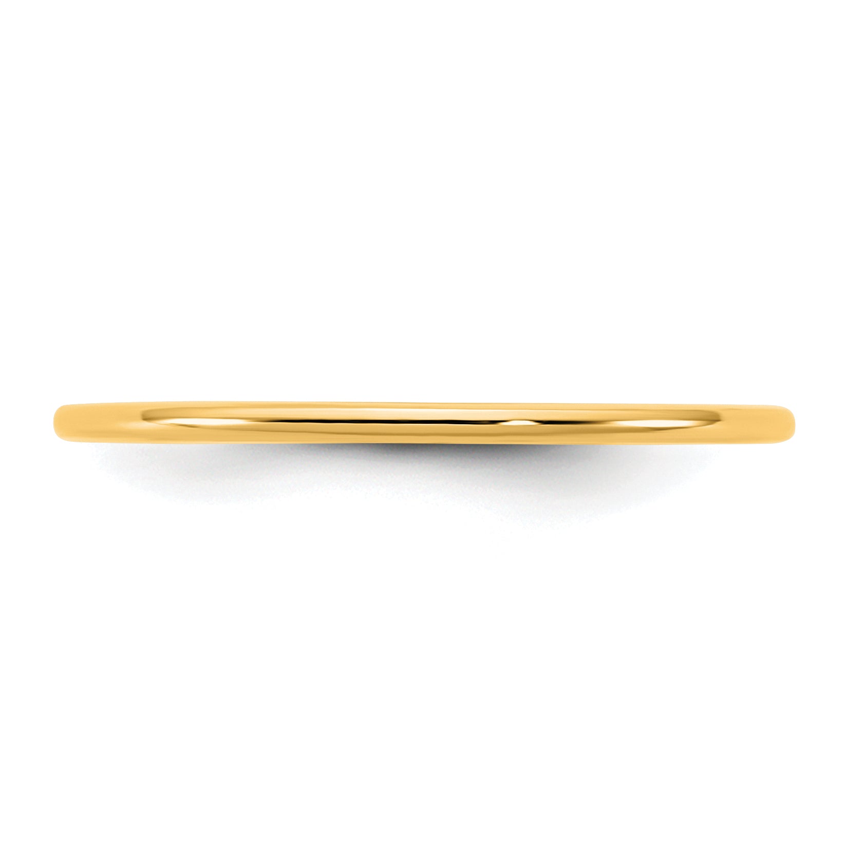 14KY 1mm LTW Half Round Band Size 9.5