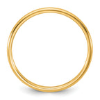 14K Yellow Gold Half-Round Wedding Band 1.5mm