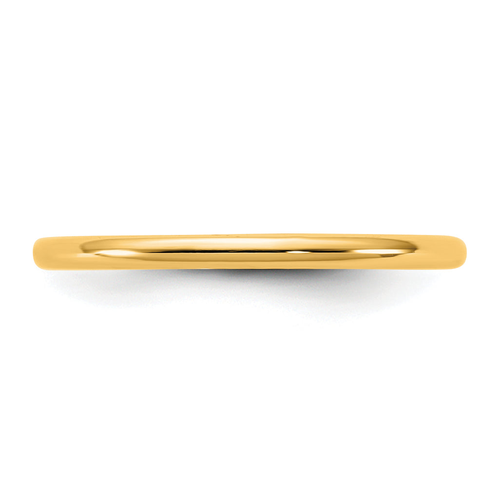 14KY 1.5mm Lightweight Half Round Band