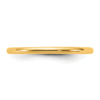 14KY 1.5mm Lightweight Half Round Band