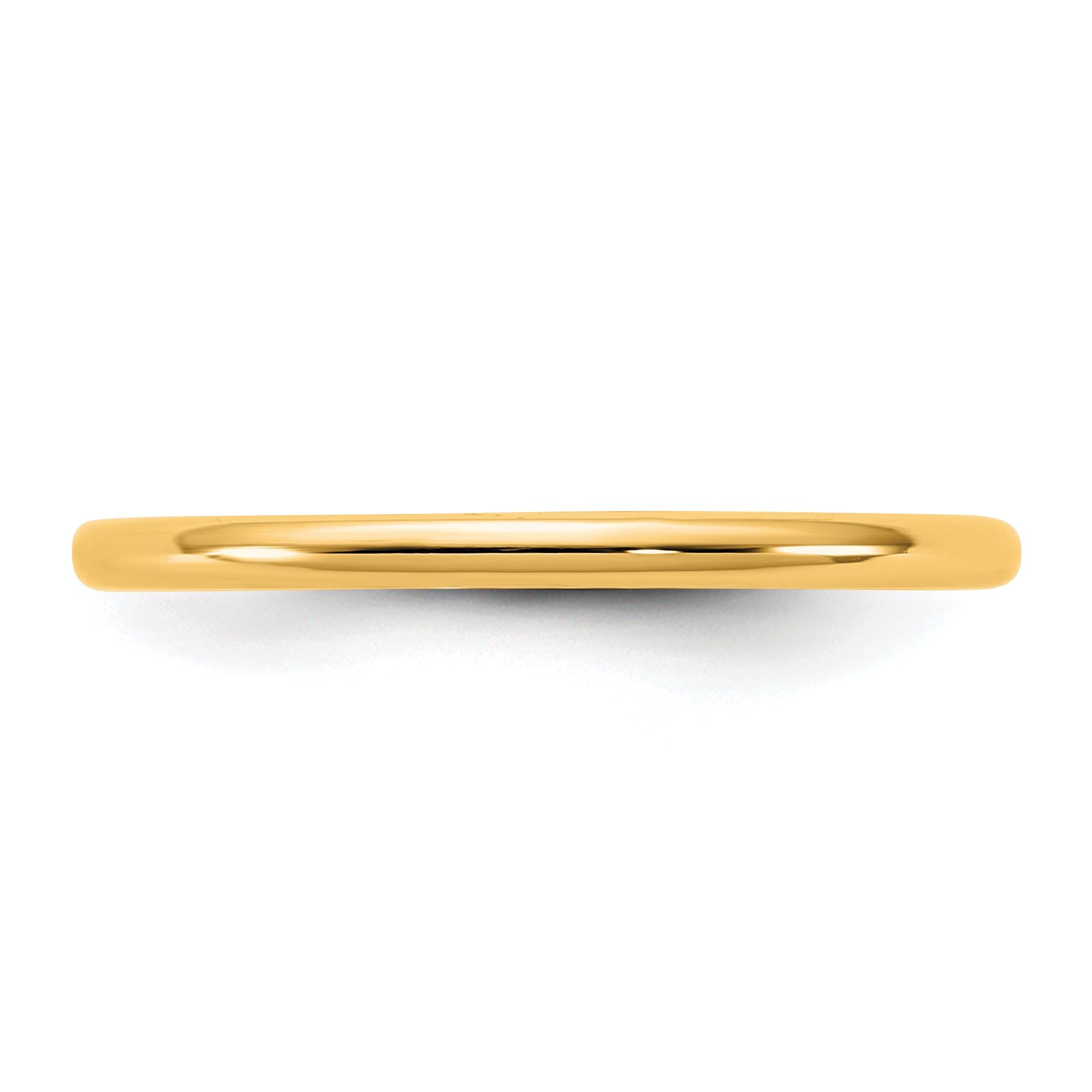 14KY 1.5mm Lightweight Half Round Band