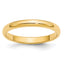 14K Yellow Gold Half-Round Wedding Band 2.5mm