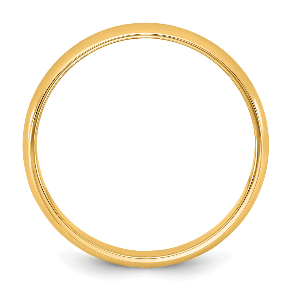 14KY 3.5mm Lightweight Half Round Band
