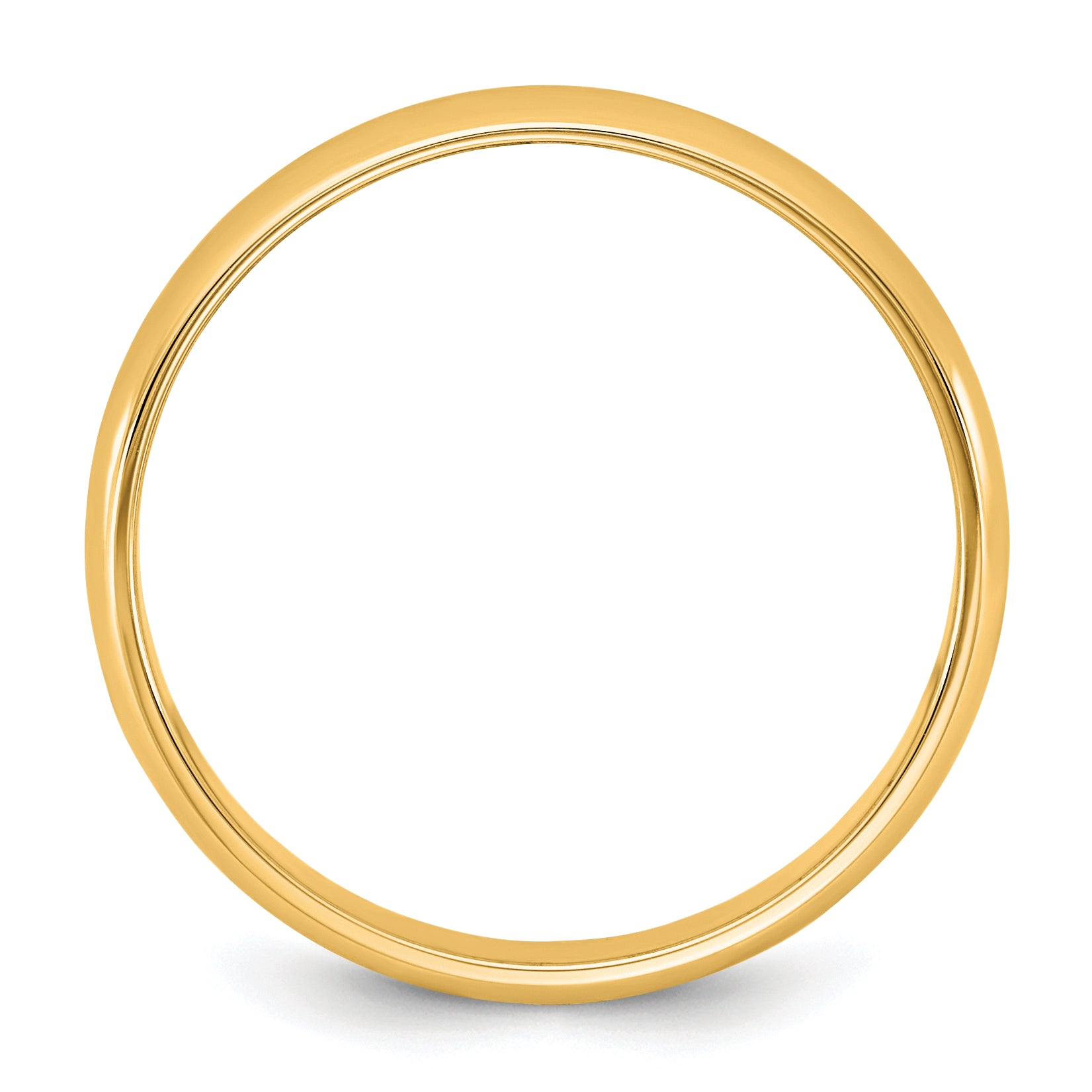 14KY 3.5mm Lightweight Half Round Band