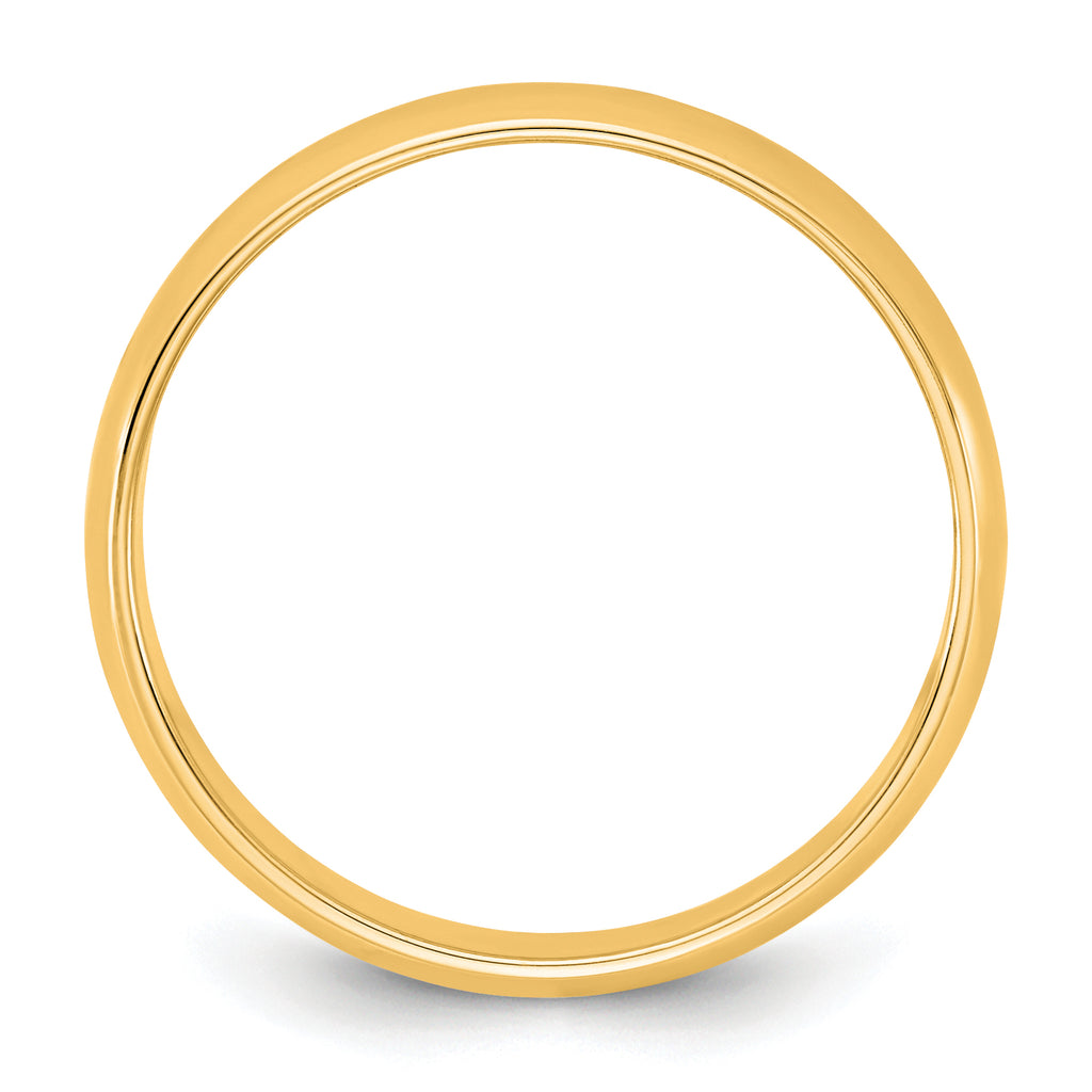 14KY 4.5mm Lightweight Half Round Band