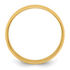14K Yellow Gold Half-Round Wedding Band 7mm