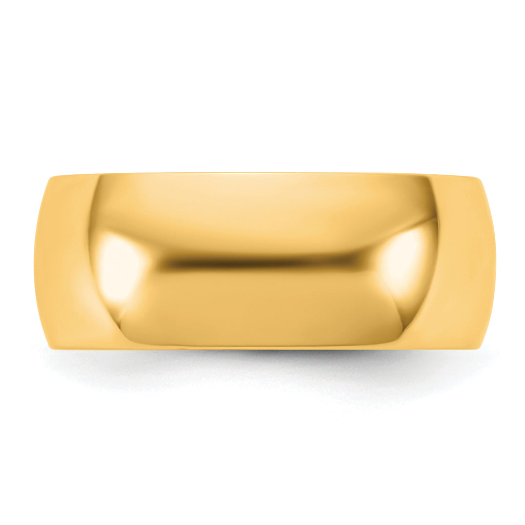 14KY 7.5mm Lightweight Half Round Band