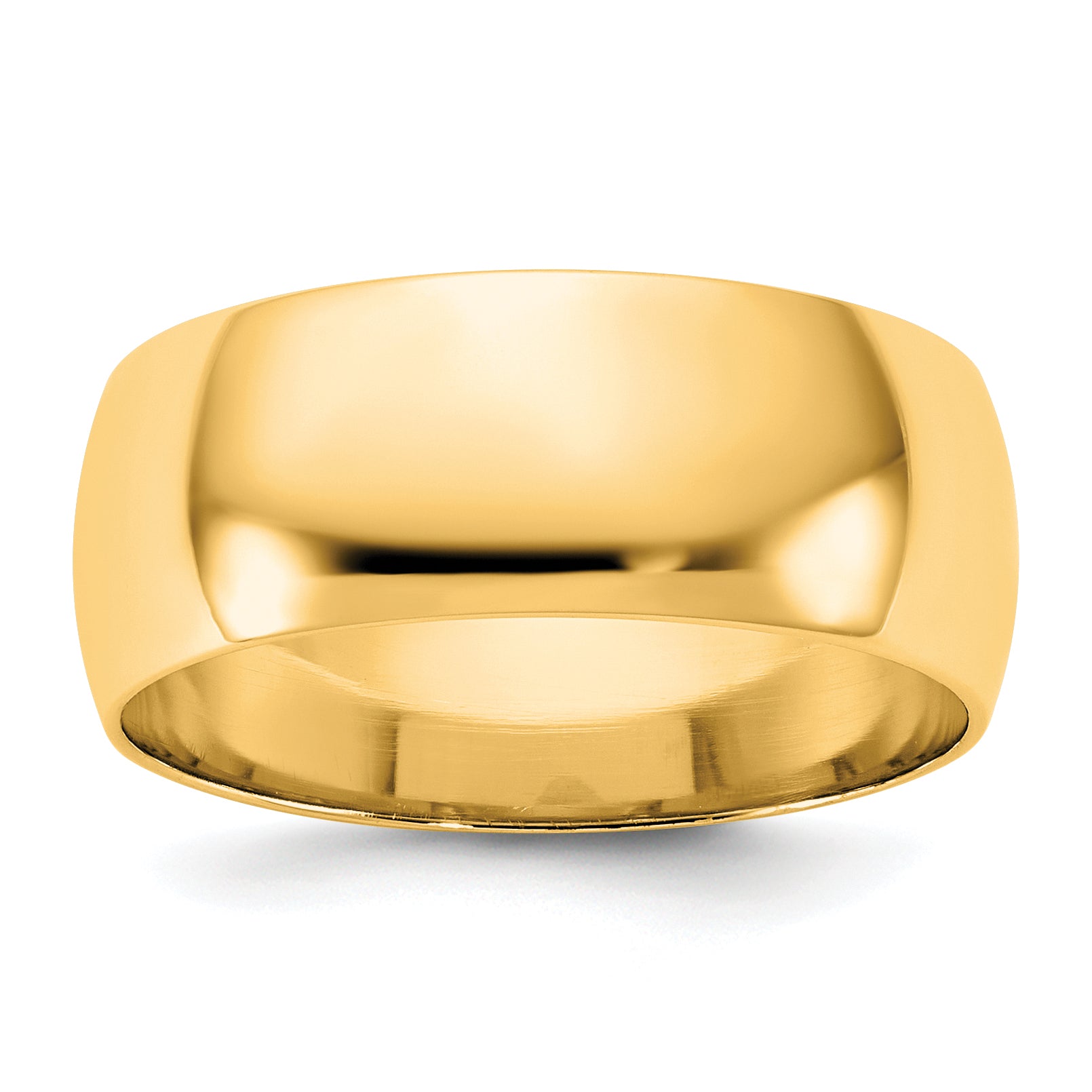 14KY 7.5mm LTW Half Round Band Size 9.5