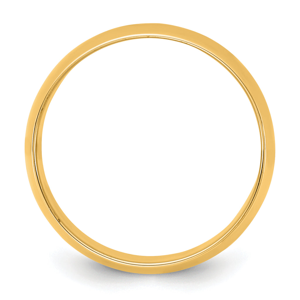 14KY 8.5mm Lightweight Half Round Band