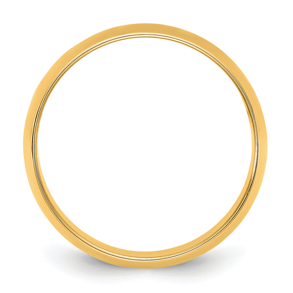 14KY 9mm LTW Half Round Band Size 9.5