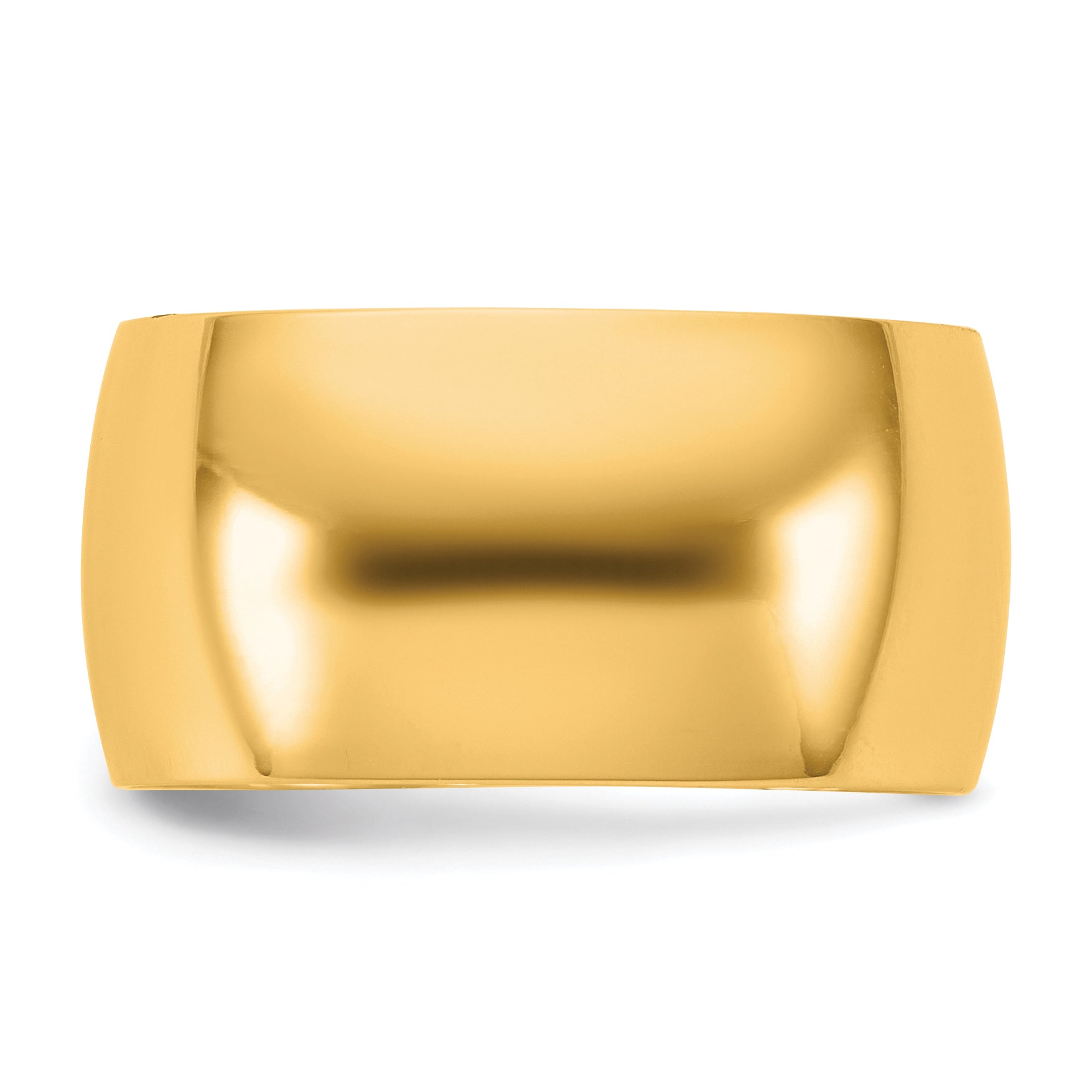 14KY 10mm LTW Half Round Band Size 9.5